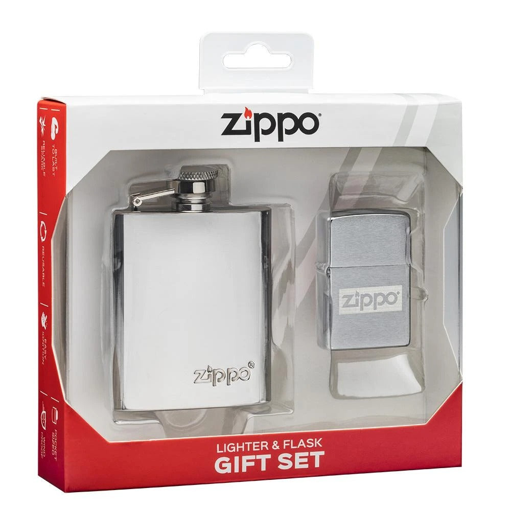 Zippo Flask & Gift Set #49358