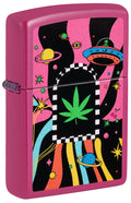 Zippo Cannabis Galaxy Pink, Frequency Lighter #48928