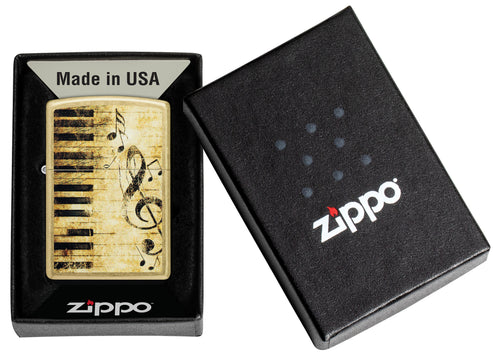 Zippo Nothing but Treble, Street Brass Lighter #46712