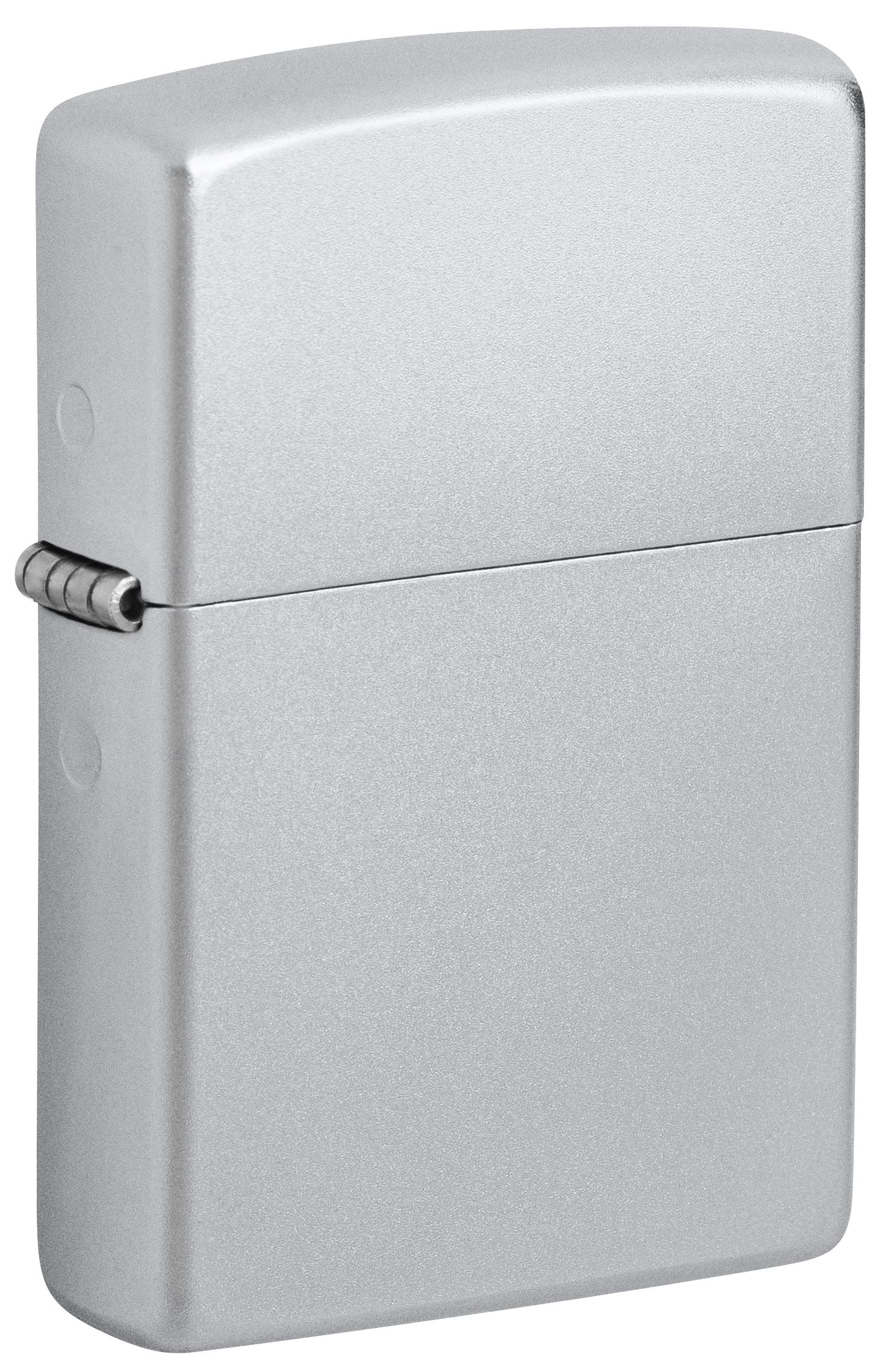 Zippo Satin Chrome & Leather Pouch Gift Set #LPGS-LPCBK-205