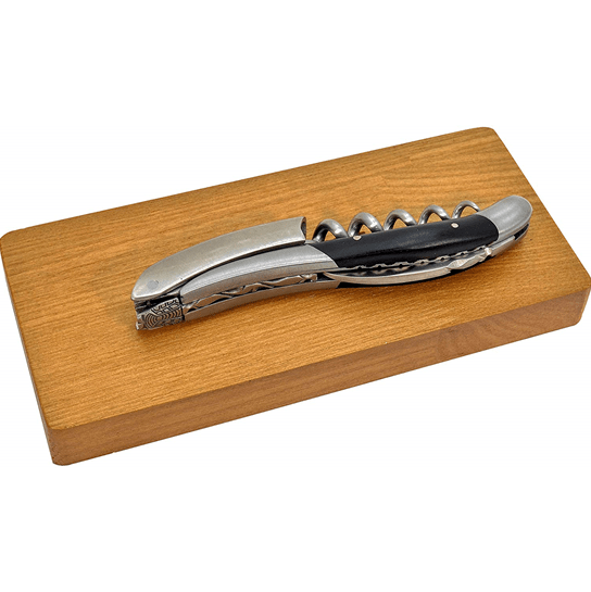 Handcrafted DeLuxe No7 Sommelier Waiter's Corkscrew with Ebony Wood Handle by Laguiole en Aubrac