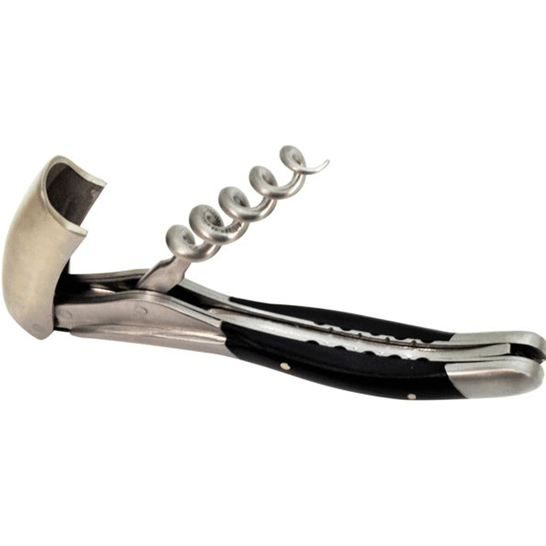 Handcrafted DeLuxe No7 Sommelier Waiter's Corkscrew with Ebony Wood Handle by Laguiole en Aubrac