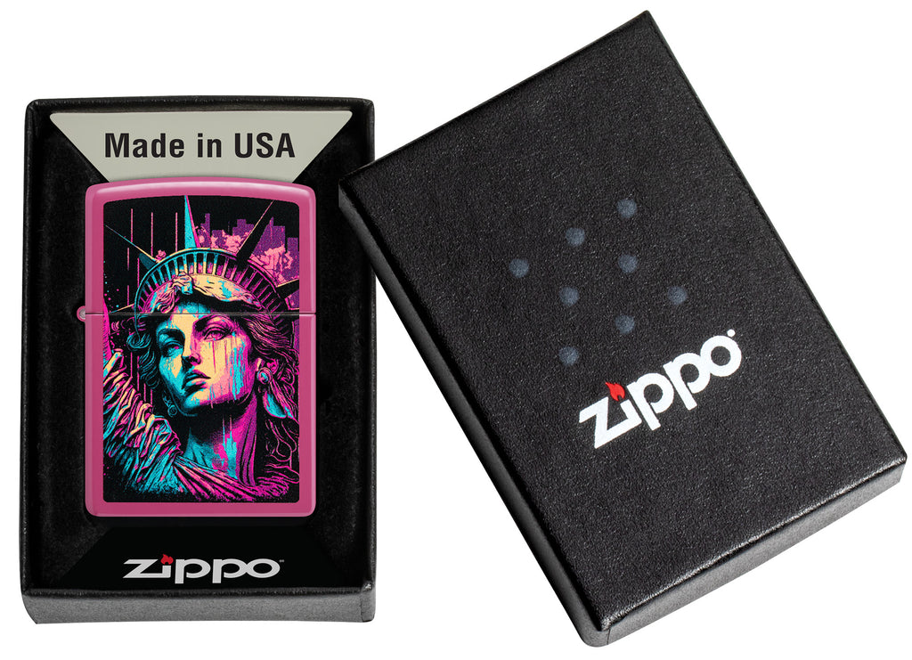 Zippo American Lady Statue of Liberty, Frequency Lighter #48916