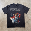 97 Neon Genesis Evangelion Death & Rebirth Black T-Shirt