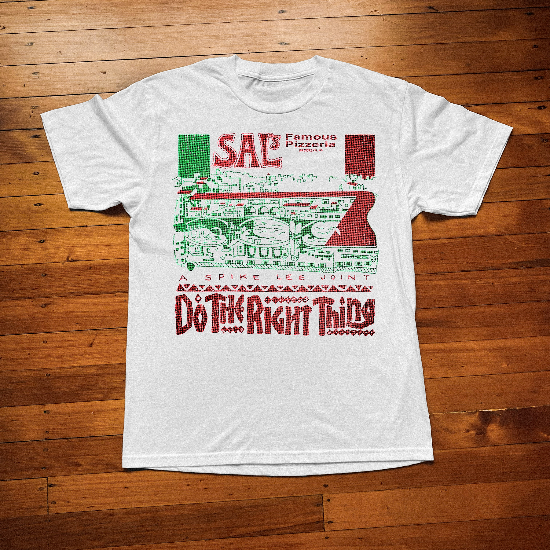 89 Sal'S Pizzeria Do The Right Thing White T-Shirt