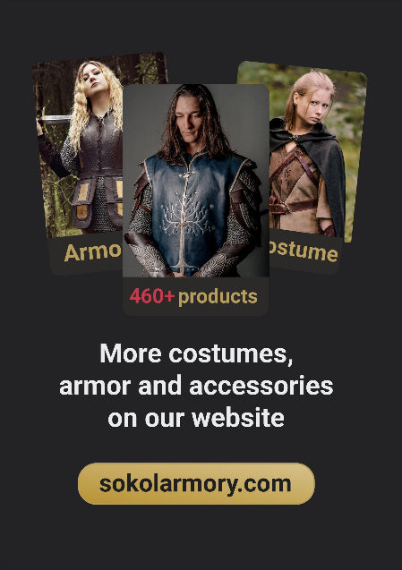 Eowyn armor set: cuirass+bracers (Lord of the Ring)