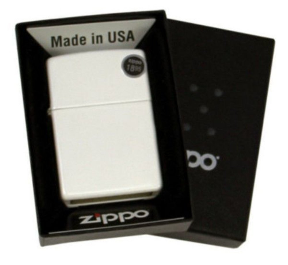 Zippo Classic White Matte Lighter #214