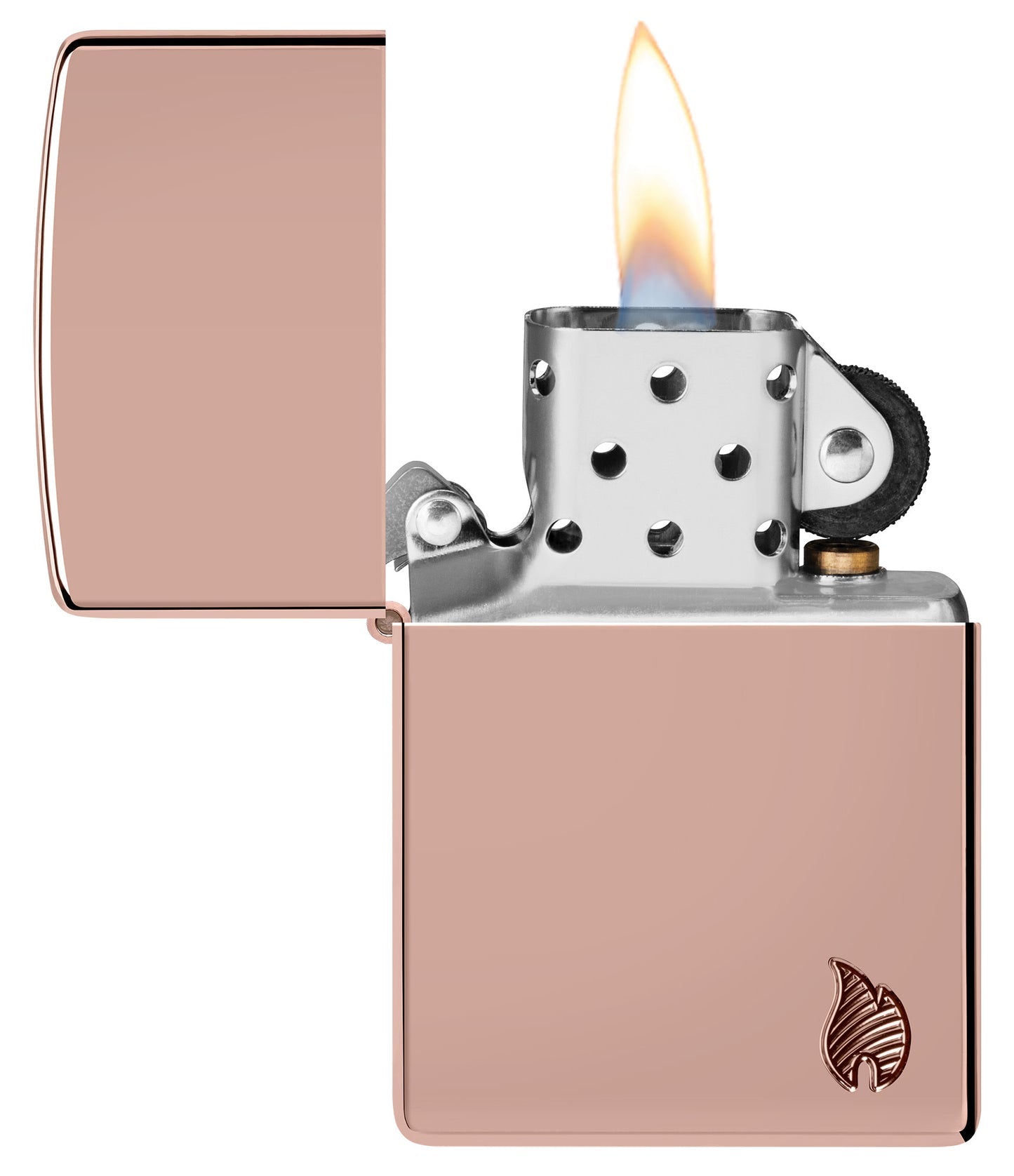 Zippo Armor Flame, High Polish Rose Gold Lighter #46401