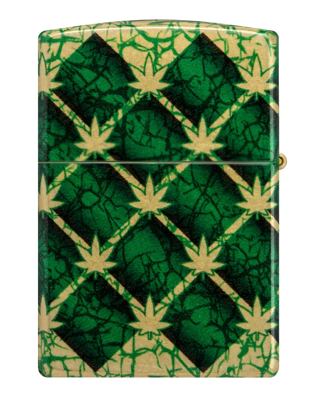 Zippo Cannabis, 540° Tumbled Brass Fusion Lighter #46265
