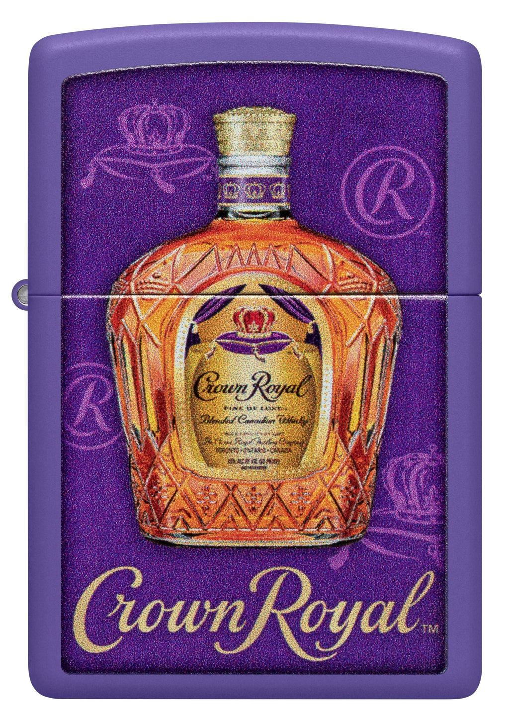 Zippo Crown Royal Whiskey, Purple Matte Lighter #48749