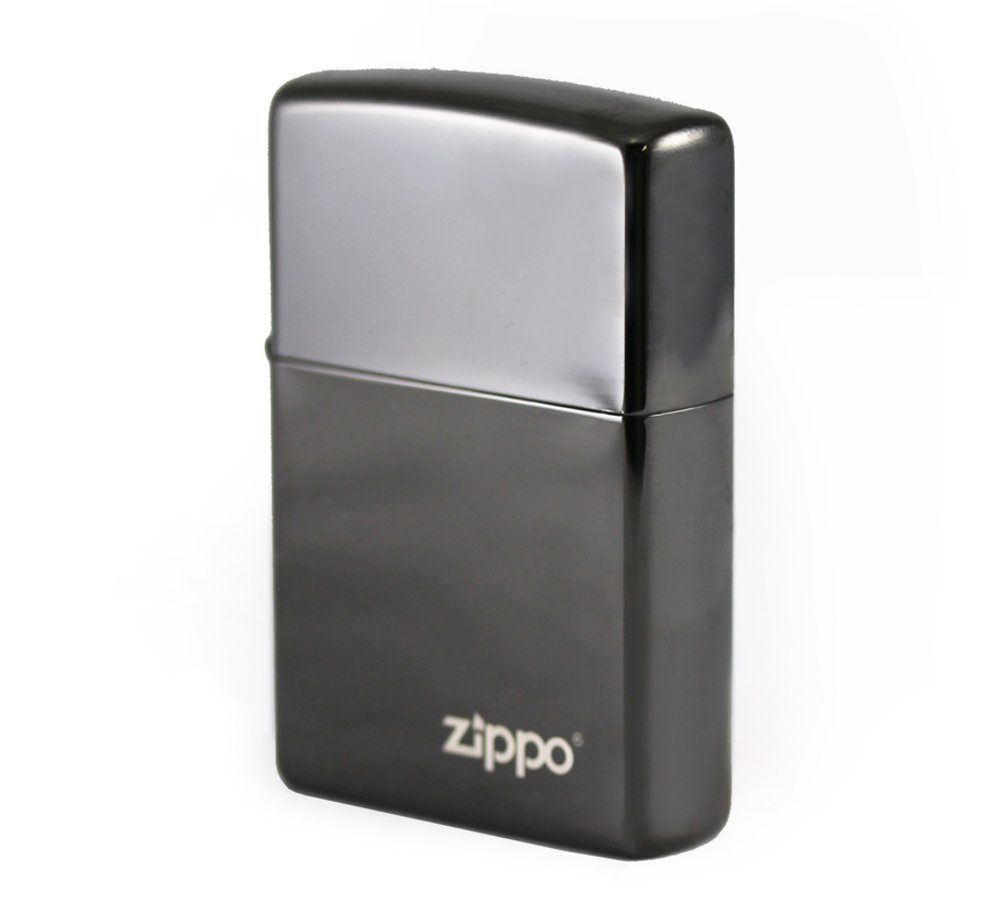 Zippo Classic High Polish Black with Logo, Lighter #24756ZL