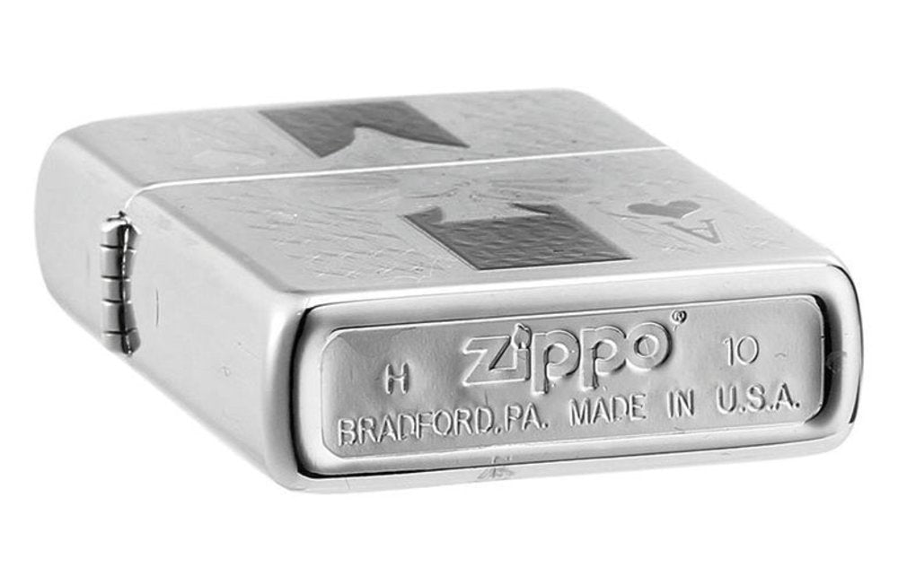 Zippo Ace, High Polish Chrome Lighter #24196