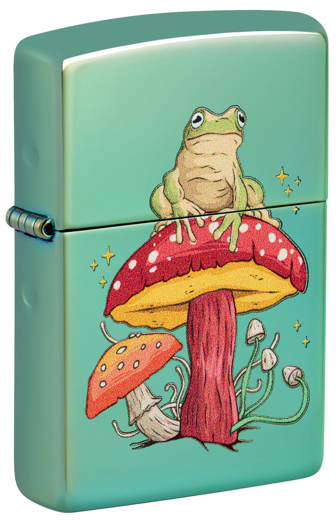 Zippo Mystical Frog, High Polish Green Lighter #48973