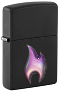 Zippo Texture Flame, Black Matte Lighter #46965