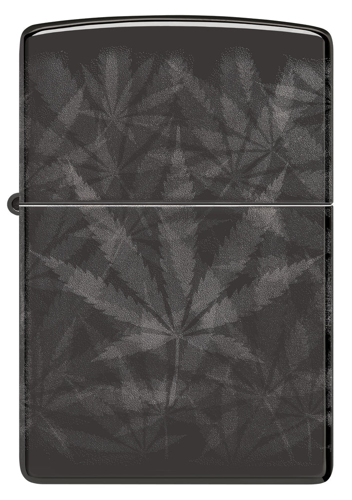 Zippo Cannabis 360°, High Polish Black Lighter #48924
