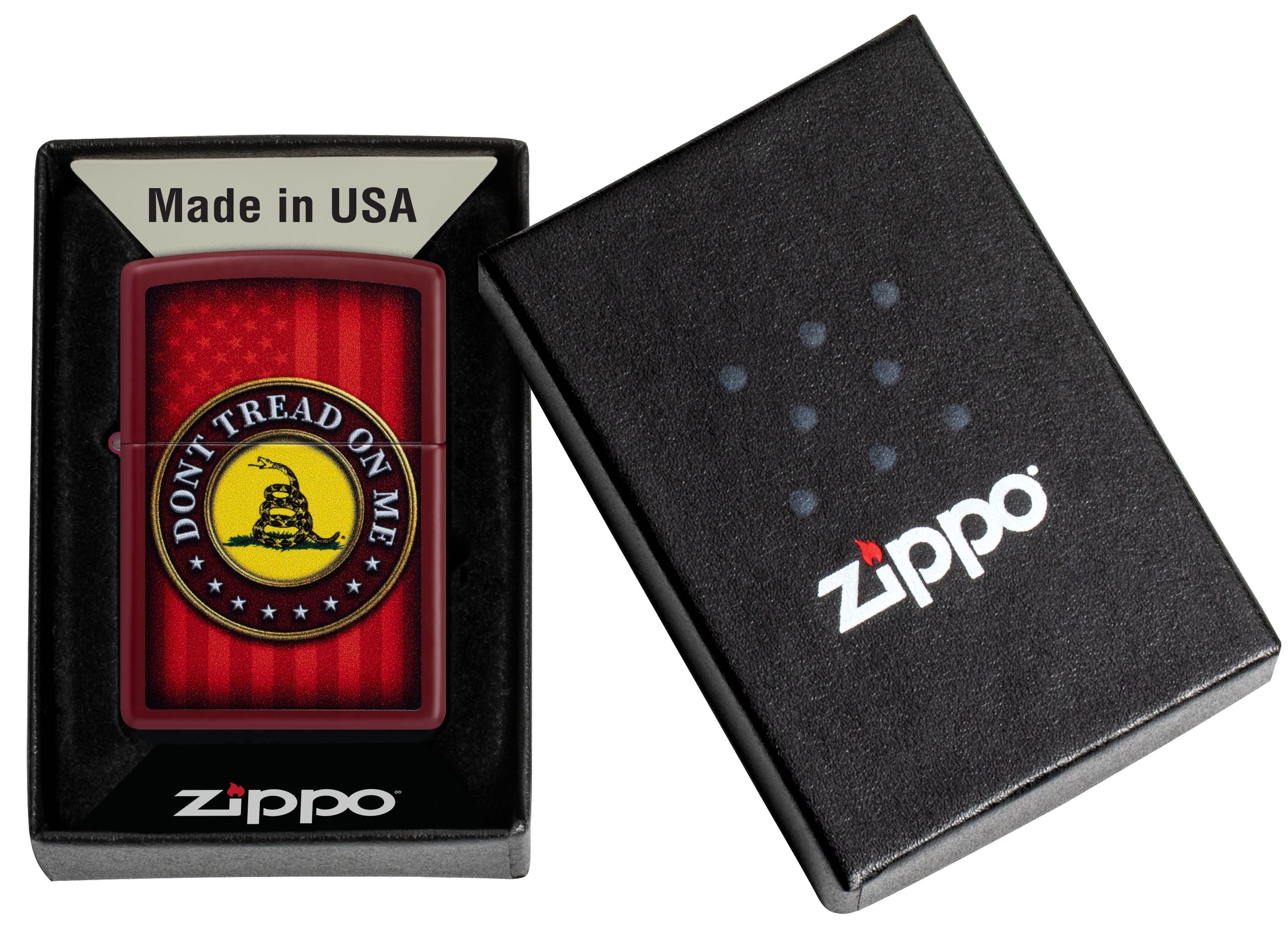 Zippo Don't Tread On Me, Merlot Lighter #46419