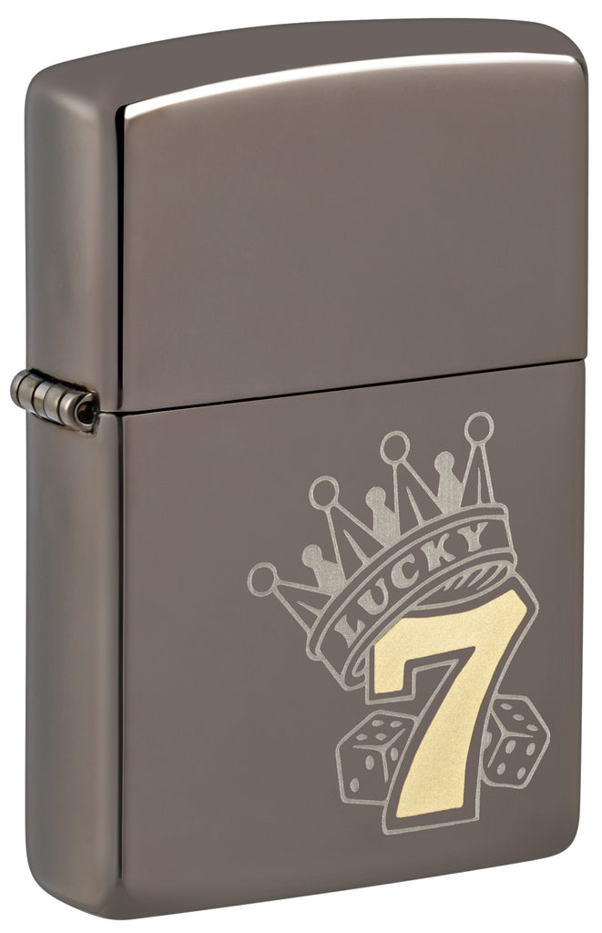 Zippo Lucky 7, Black Ice Lighter #48913