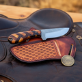 Chevron Wood Handle Rasp Skinner with Zigzag Wood Handle