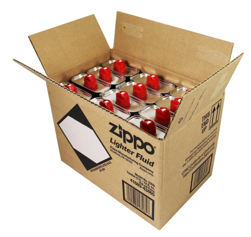 Zippo Lighter Fluid, 12 oz, 12-Can #3365