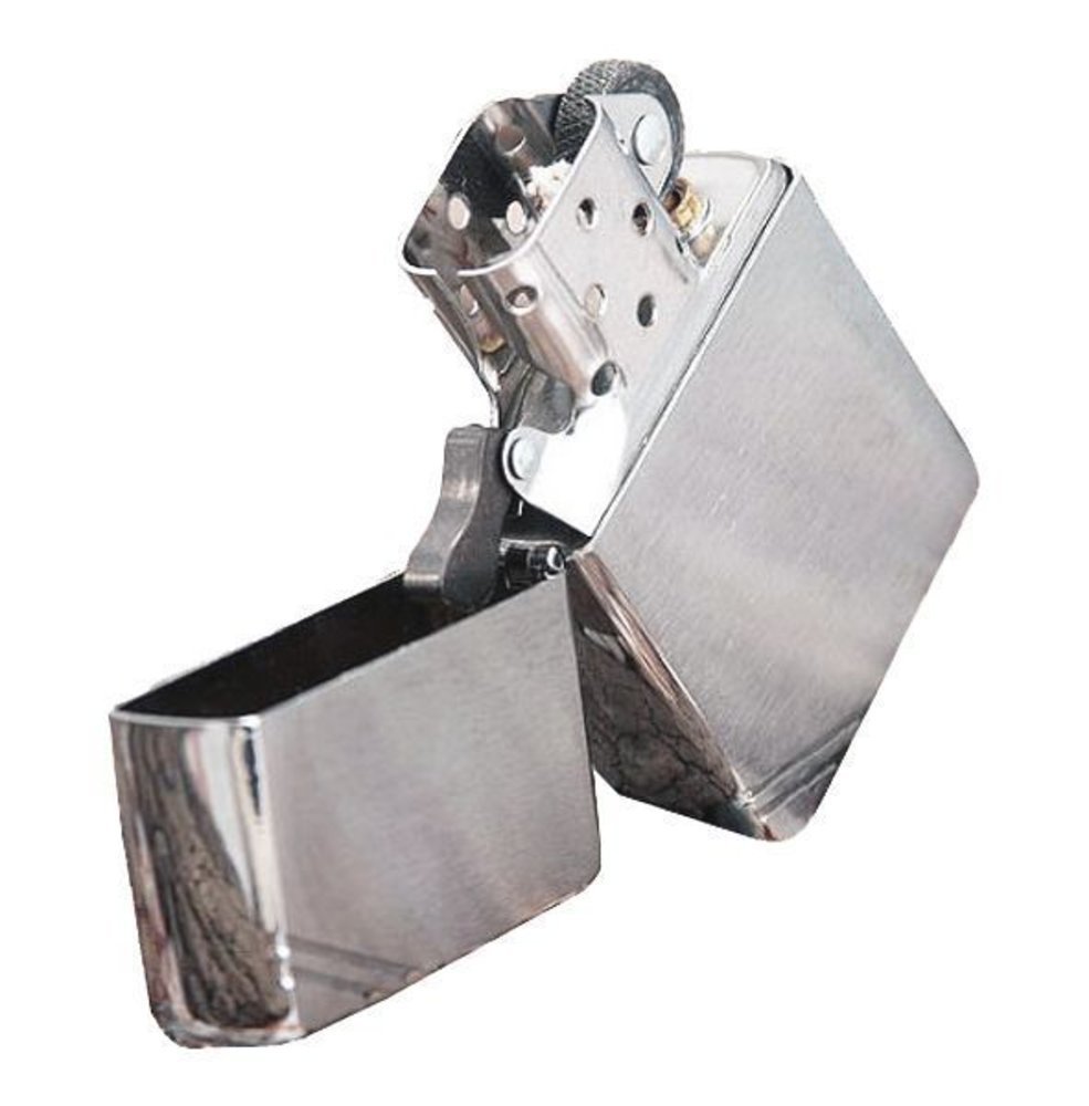 Zippo 1937 Replica w/ Slashes, Brushed Chrome Lighter #230