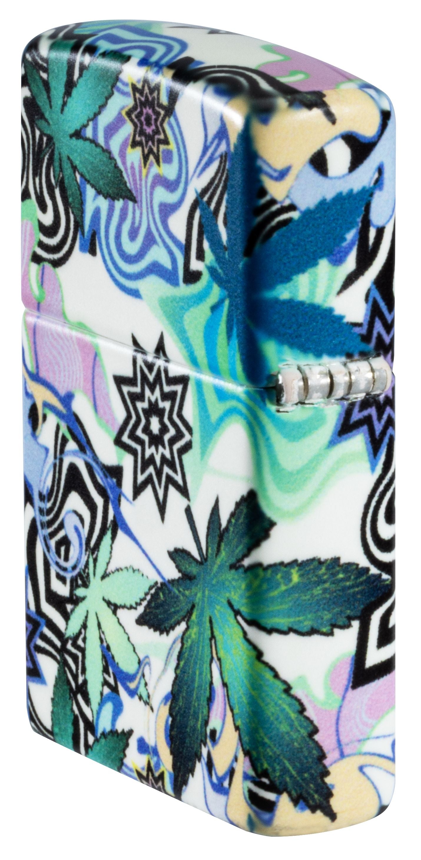 Zippo Abstract Cannabis 540°, Glow-in-the-Dark Lighter #46562