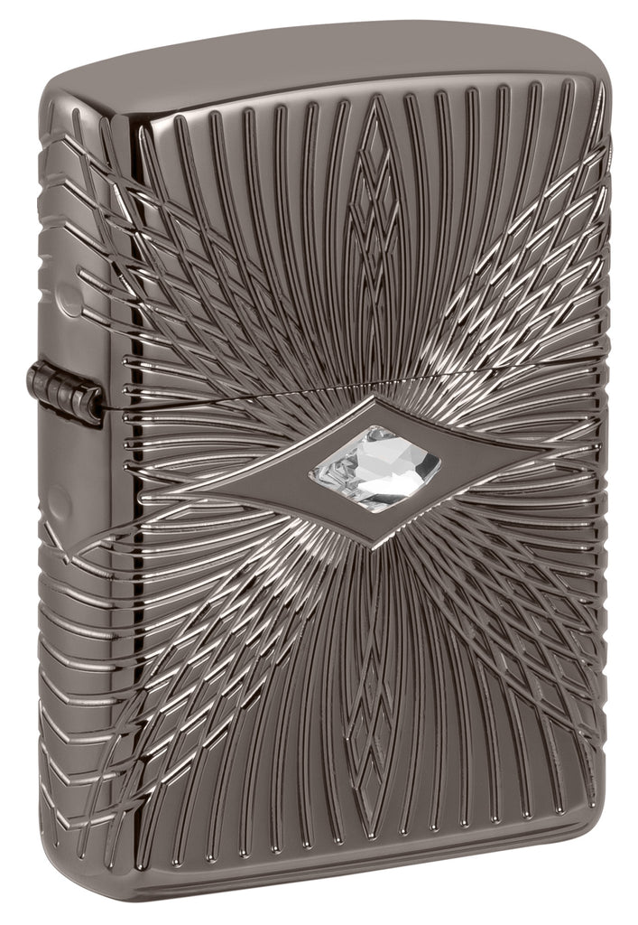Zippo Armor Pattern MultiCut, Black Ice Lighter #49291