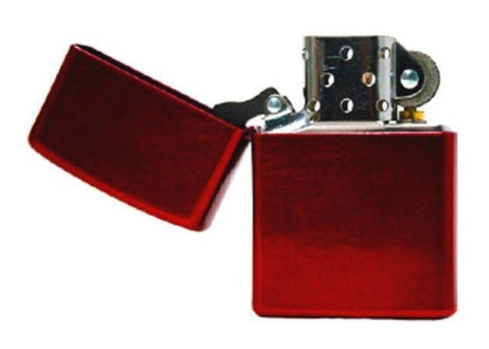 Zippo Translucent Coating, Candy Apple Red Lighter #21063
