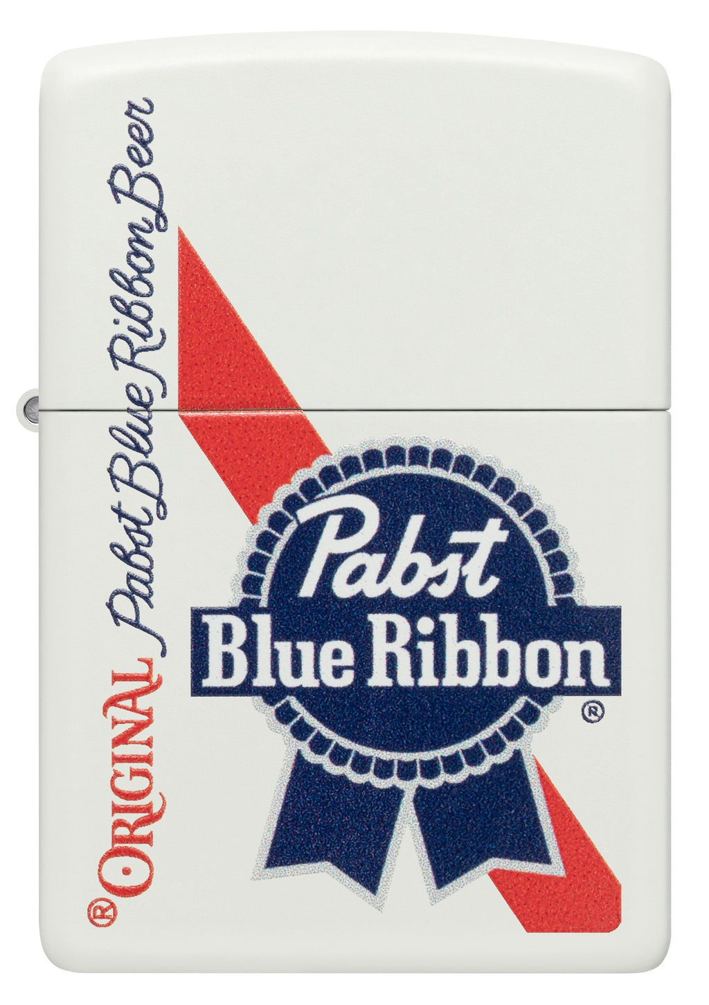 Zippo Pabst Blue Ribbon Beer, White Matte Lighter #48746