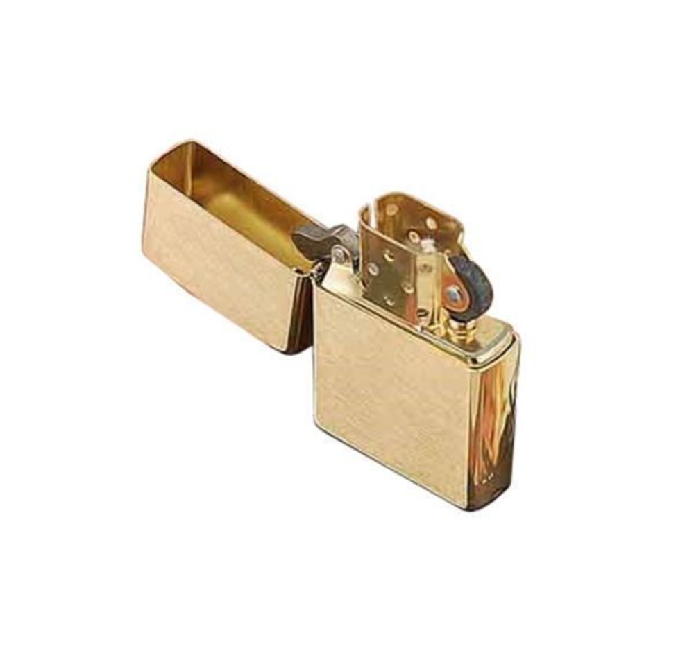 Zippo Brushed, Solid Brass Lighter #204B