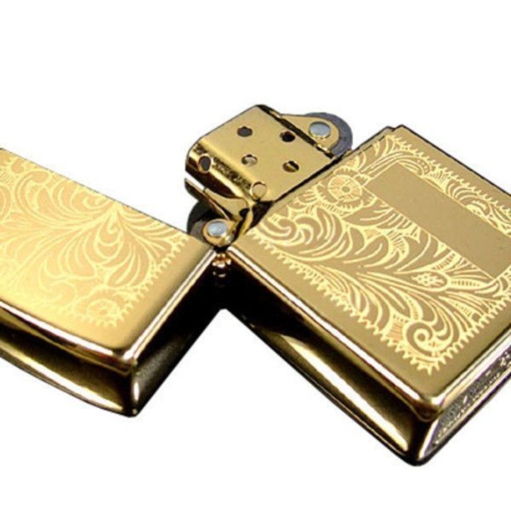 Zippo Venetian, High Polish Brass Lighter #352B