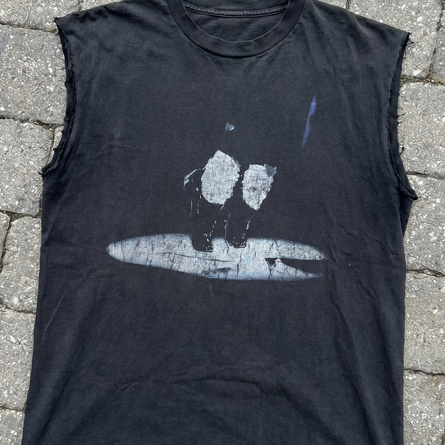 1994 Michael Jackson 'History World Tour' Rare Washed Black Cut-Off T-Shirt