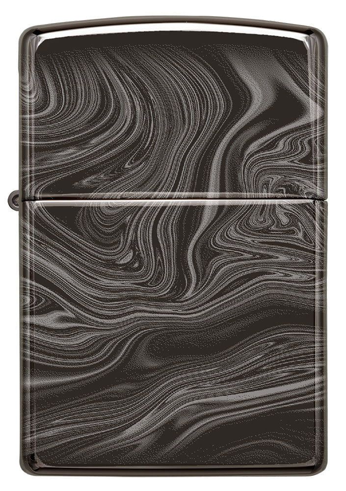 Zippo Marble Pattern 360°, High Polish Black Lighter #49812