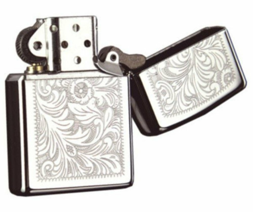 Zippo Venetian, High Polish Chrome Lighter #352