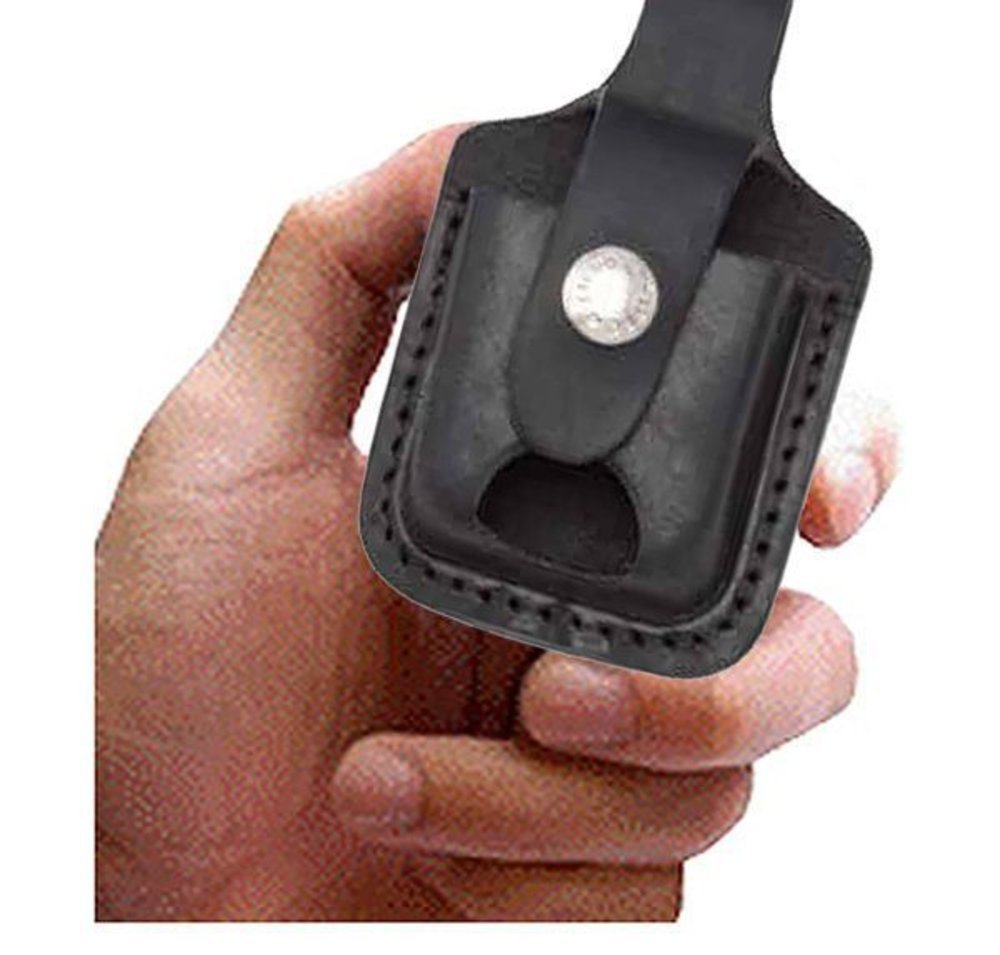 Zippo Leather Pouch w/Belt Loop & Thumb Notch For Windproof #LPTBK