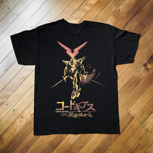 Black Code Geass anime T-shirt by Parallel featuring a graphic design inspired by the popular series.
