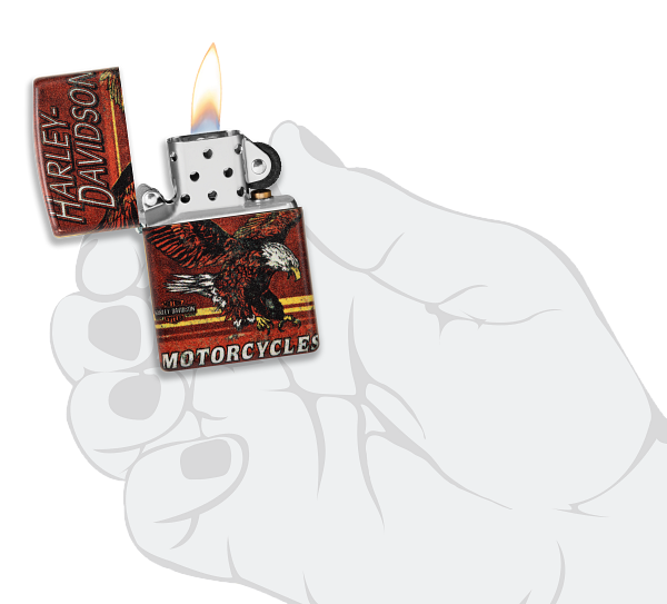 Zippo Harley-Davidson Eagle, 540° Color Lighter #48602