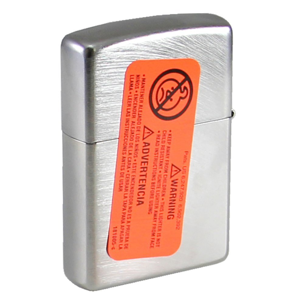 Zippo Chrome Arch, Brushed Chrome Lighter #24647