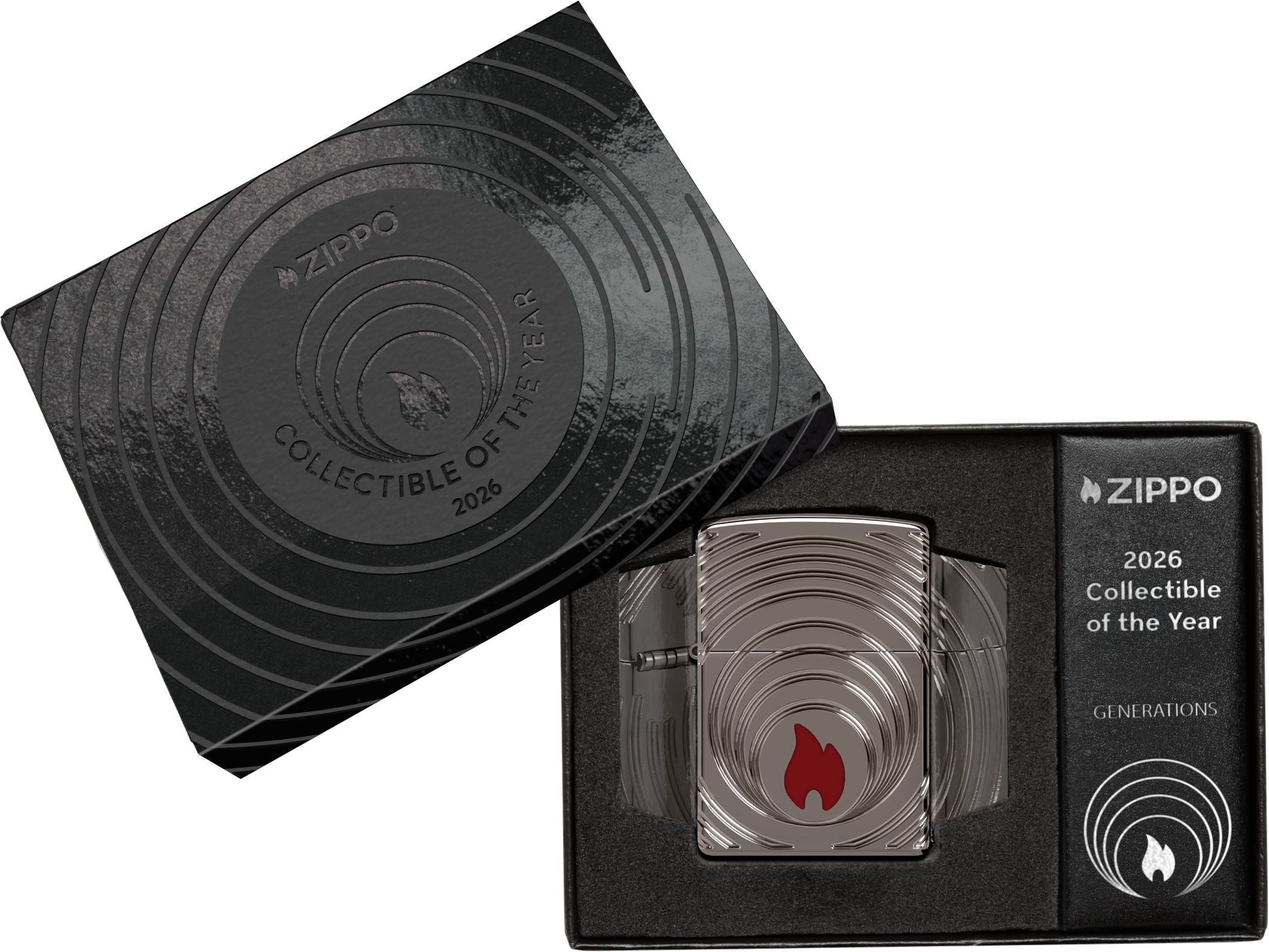 Zippo Armor 2026 Collectible of the Year, Black Ice Lighter #47218