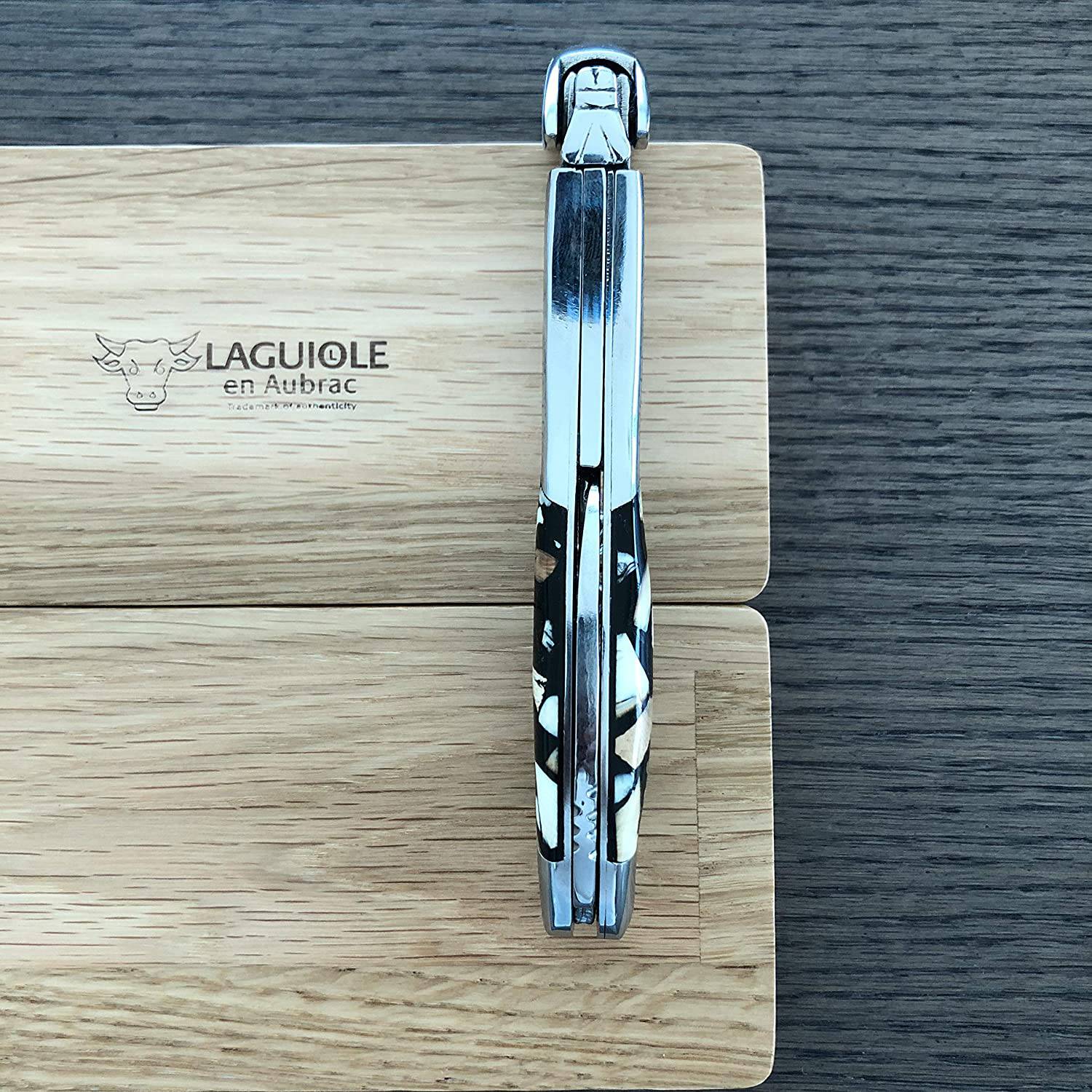 Handcrafted Sommelier Waiter's Corkscrew with Nougatine Handle by Laguiole en Aubrac