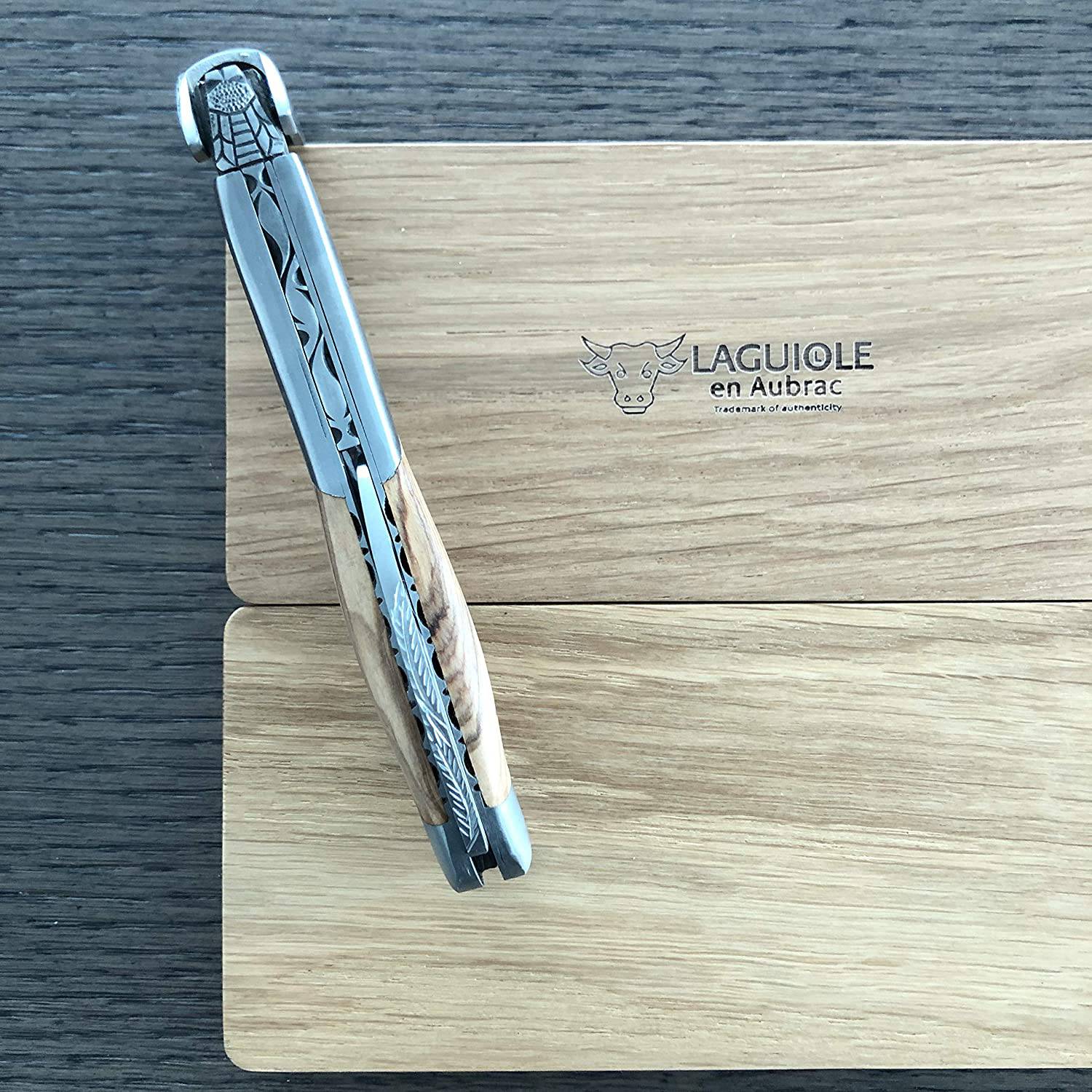 Handcrafted Sommelier DeLuxe No 8 Waiter's Corkscrew with Olivewood Handle by Laguiole en Aubrac