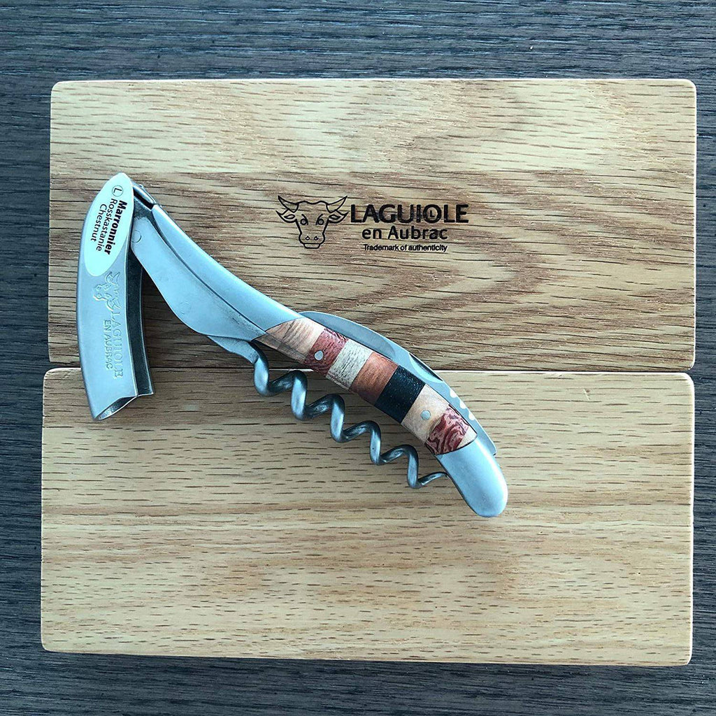 Handcrafted Sommelier Waiter's Corkscrew with Woodstock Handle by Laguiole en Aubrac
