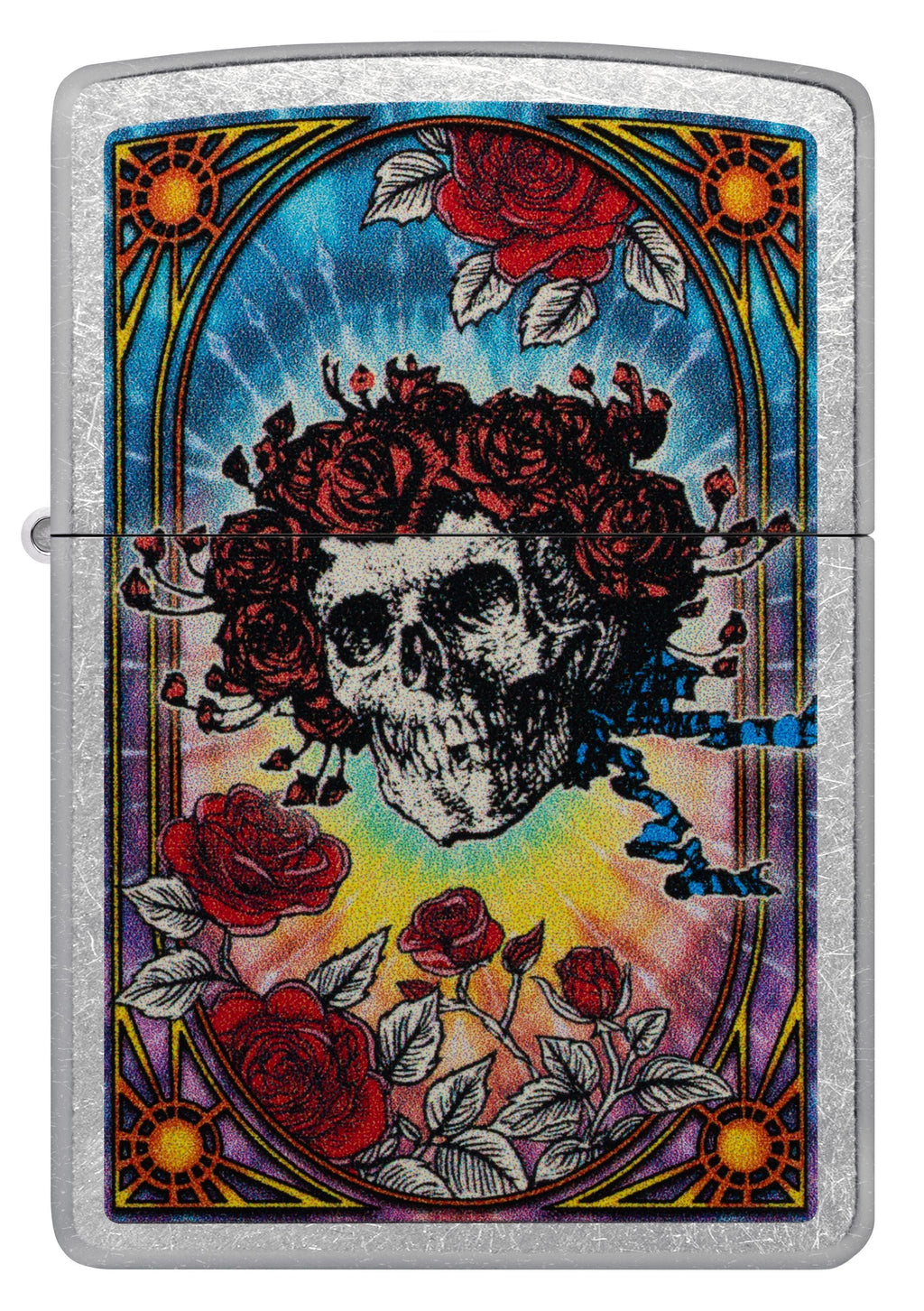 Zippo Grateful Dead Skull Roses, Street Chrome Lighter #47248