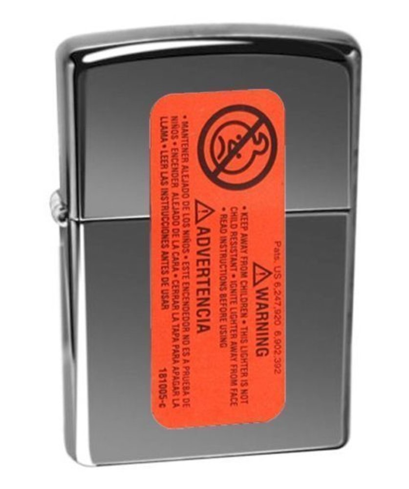 Zippo Classic Black Ice with Logo, Lighter #150ZL