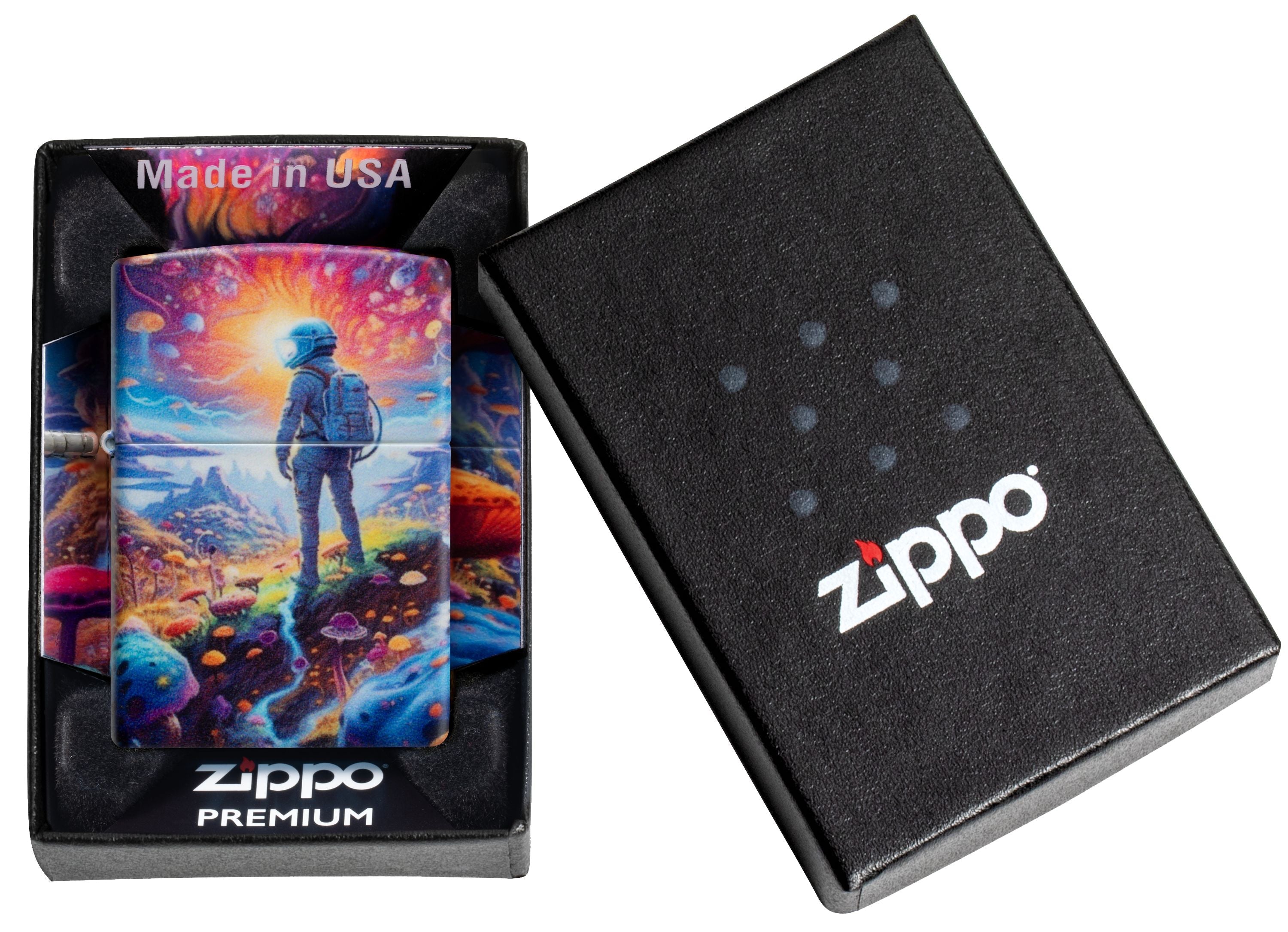 Zippo Mushroom Forest, 540° Matte Lighter #46433