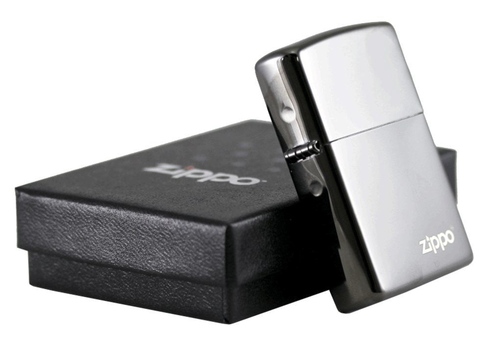 Zippo Classic High Polish Black with Logo, Lighter #24756ZL