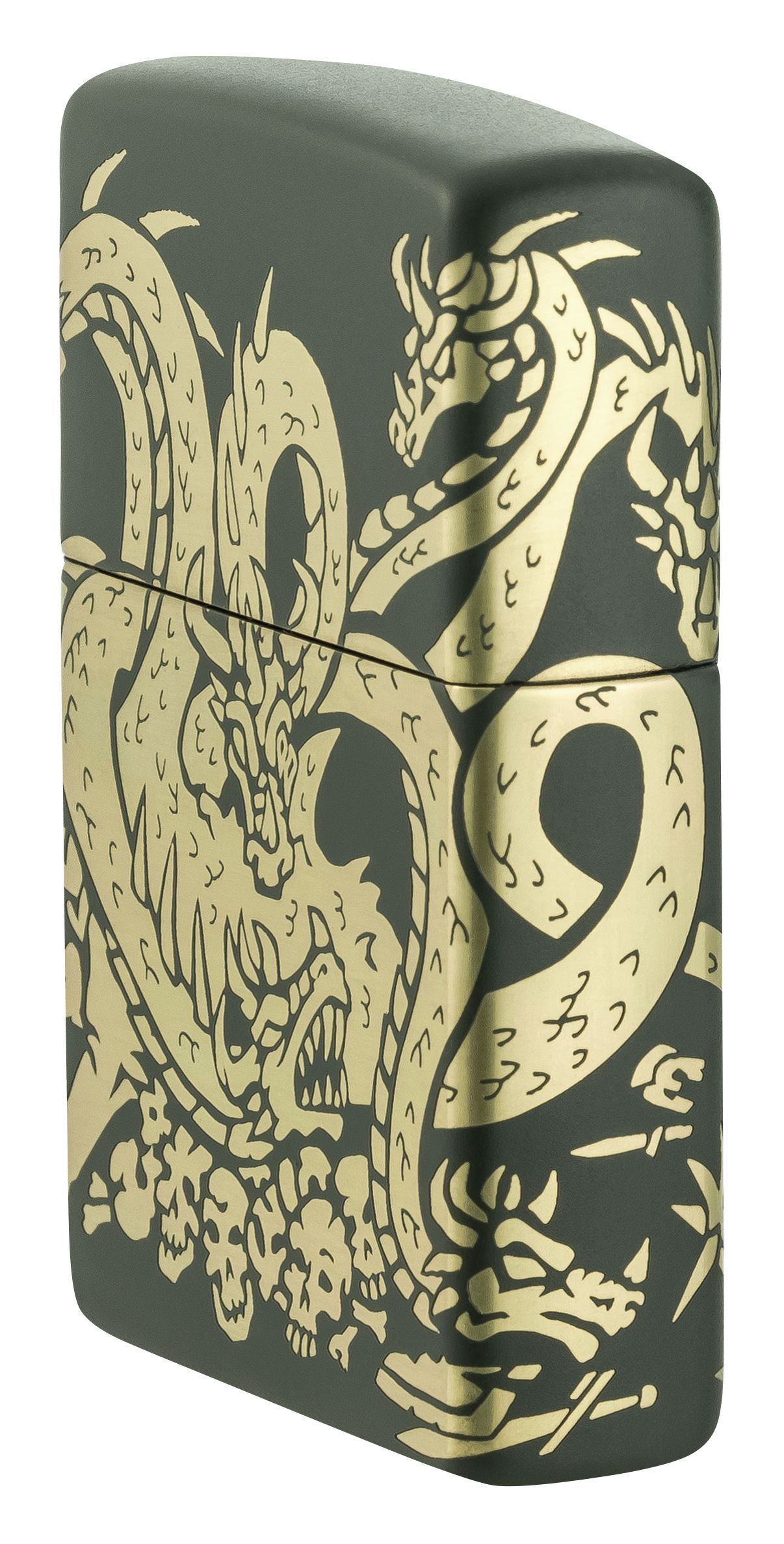Zippo Hydra Dragon, Green Matte Lighter #48907