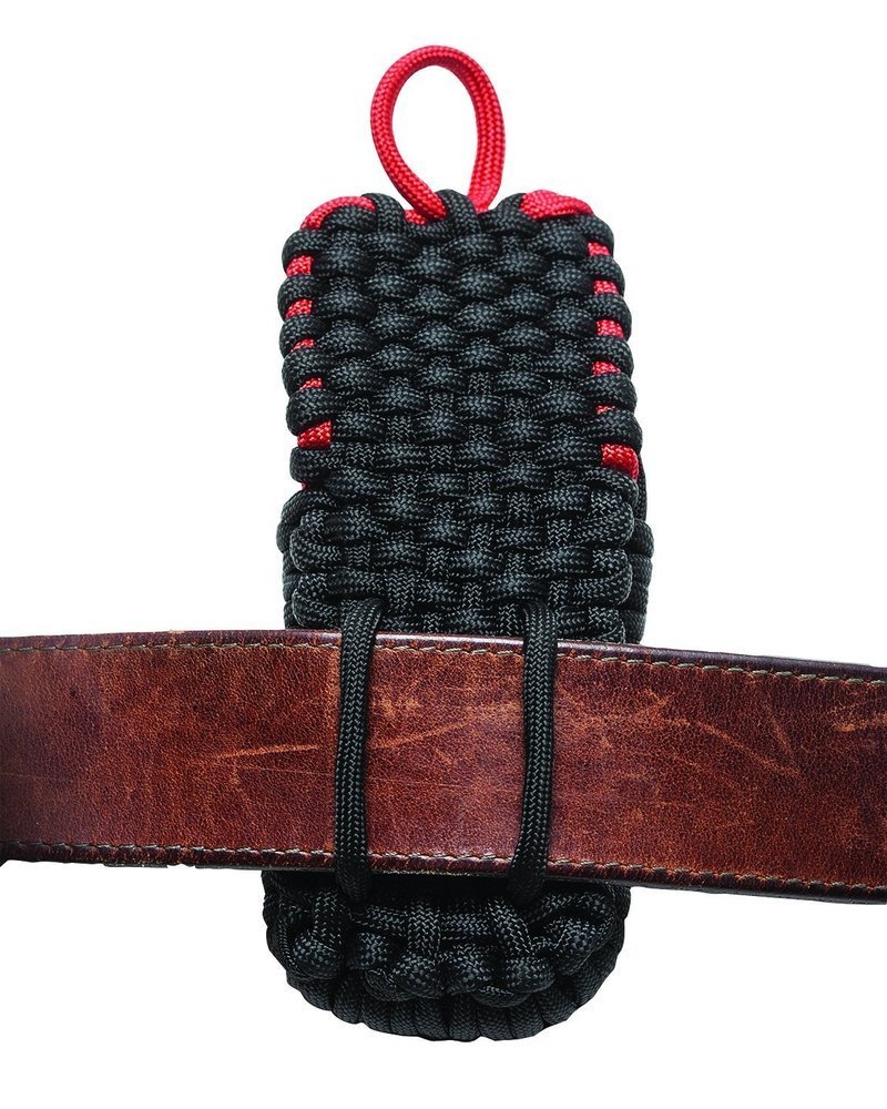Zippo Nylon Paracord Pouch w/ Belt Loop, Black, 5mm Rope #40467