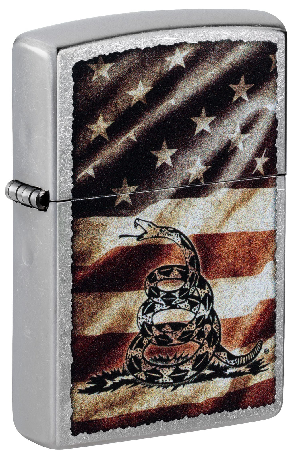 Zippo Don't Tread On Me, Street Chrome Lighter #46417