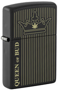 Zippo Cannabis - Queen Of Bud, Black Matte Lighter #46683