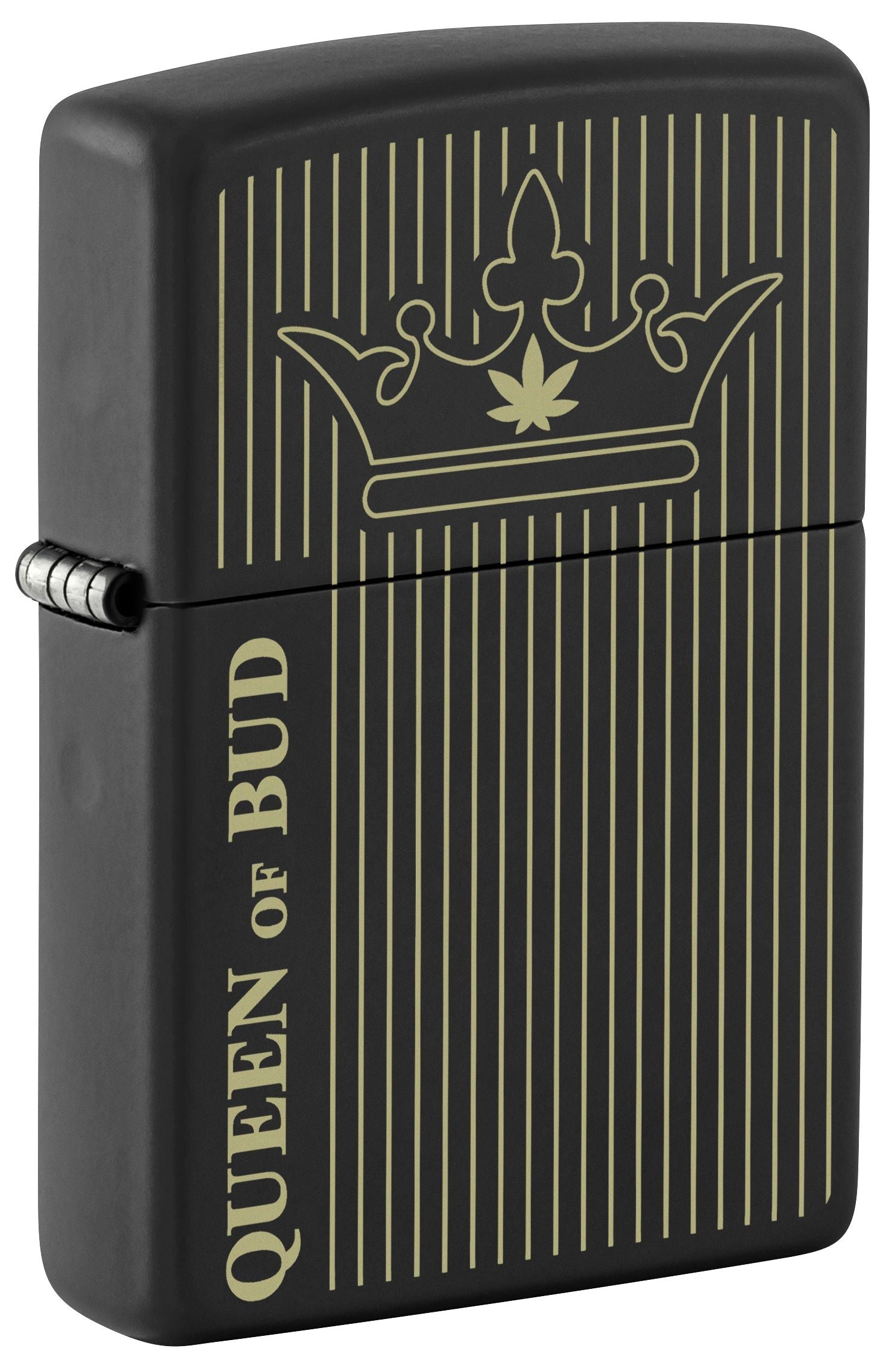 Zippo Cannabis - Queen Of Bud, Black Matte Lighter #46683